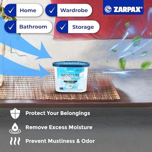 ZARPAX Moisture Absorber Fresh Cotton 10.5 oz - Set of 15
