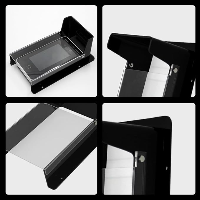 Doorbell Rain Cover, Gate Outdoor Keypad Cover, Universal Flip-Open Rain Shield for Doorbell & Lock Keypad/Attendance Machine, Weatherproof Protective Cover (L - Flip lid)