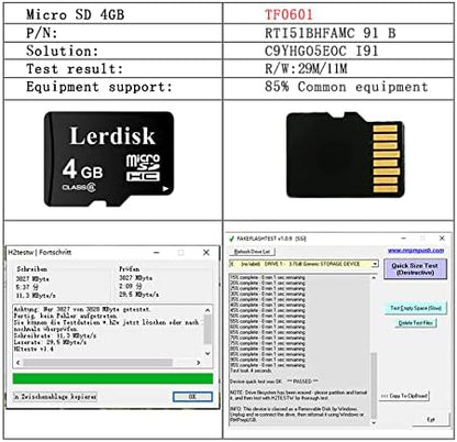 Factory Wholesale Micro SD Card 4GB Pack of 10 in Bulk Micro SDHC with SD Adapter Produced by Authorized Licencee(4GB)