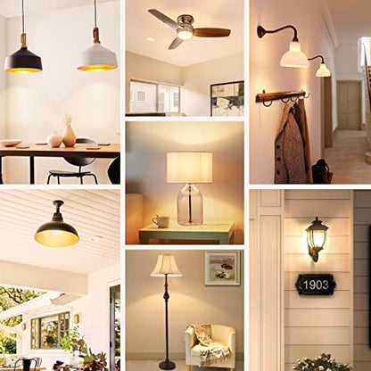 MAXvolador A19 LED Light Bulbs, 100 Watt Equivalent, Warm White 2700K, 1500 Lumens, E26 Base, Non-Dimmable, 13W Bright LED Bulbs, 4-Pack
