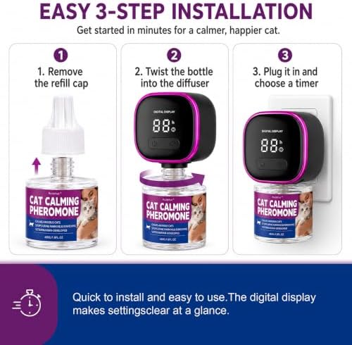Smart Cat Pheromone Diffuser Kit, 2 Diffusers + 6 Refills
