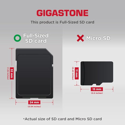 【5-Years Data Recovery】 GIGASTONE 256GB SD Card, 4K Camera Extreme, A2 V30 U3 C10 SDXC Memory Card High Speed, Compatible with Canon Kodak Olympus Digital Camera