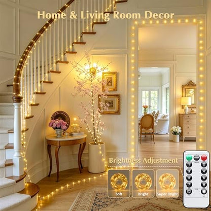 JMEXSUSS 300 LED Fairy Lights Plug in, 66FT USB String Lights for Classroom