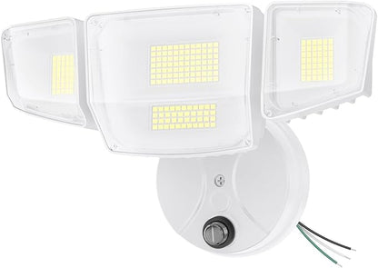 Onforu Dusk to Dawn Outdoor Lighting,90W 10000LM Flood Lights Outdoor,IP66 Waterproof White LED Security Light with Photocell,6500k Daylight 4 Heads Exterior Light Fixture for Yard,Patio,Garden
