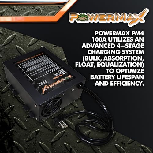 PowerMax PM4-100A 100A Deck Mount RV Converter Charger Lithium