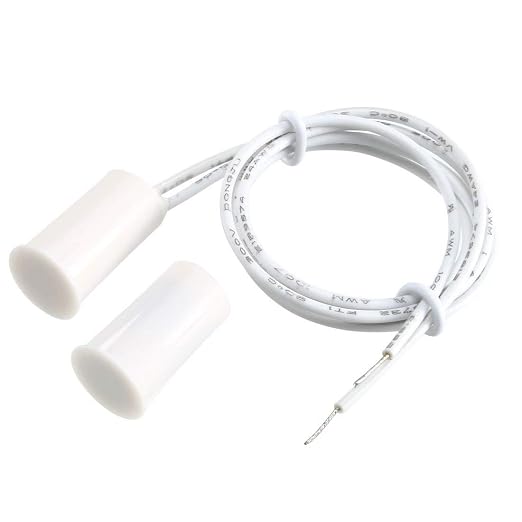 Magnetic Reed Switch RC-33 NO Recessed Wired Window Door Contact Sensor for Home Security and Burglar Alarm Systems 5 Pcs