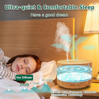 600ml Essential Oil Diffusers for Home Large Room