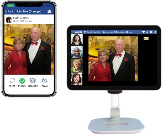 Home for Houses Ten Inch Tablet for Seniors with Emergency Alerts (WiFi or Cellular). Rated The Most Comprehensive Monitoring System for Older Adults by National Council on Aging
