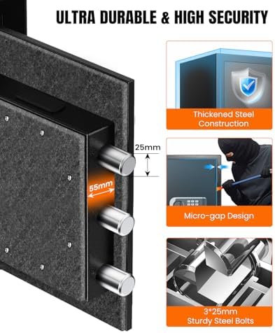 𝐔𝐩𝐠𝐫𝐞𝐝𝐞𝐝 2026 Fireproof Safes for Home| 1700°F 35-Min Protection