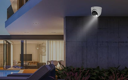 Lorex Outdoor 4K IP Add-On Metal Dome Security Camera | NVR Add-On | Smart Motion Detection | 2-Way Talk | Color Night Vision | IP67 Waterproof | Requires Recorder