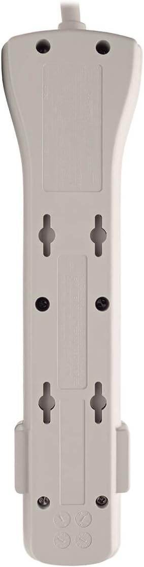 Tripp Lite 7 Outlet Surge Protector Power Strip, 15ft. Extra Long Cord, Right Angle Plug, Fax/Modem Protection, RJ11, $75K Insurance & Manufacturer's Warranty (SUPER7TEL15)