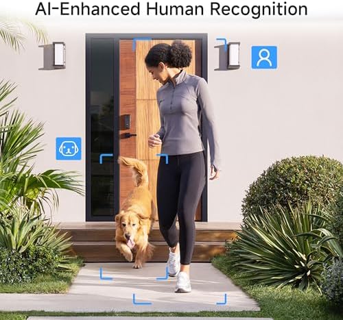 Noorio Wireless Doorbell Camera, 2K Video, Battery Powered, 140° Wide Angle