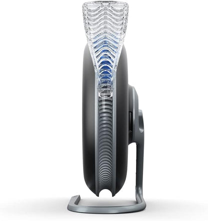 IQAir Atem Desk Air Purifier for Home, Office, Desktop, Small Room up to 150 sq ft, HyperHEPA Filter for Bacteria, Viruses, Allergens, Pets, Asthma, Pollen, Dust, Swiss Design, Made in Germany, Black