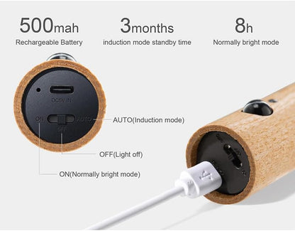 LANDGOO Wooden Motion Sensor Night Lights,
