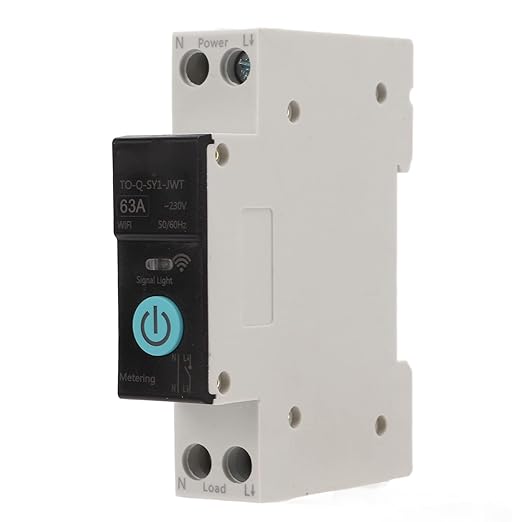 Din Rail Circuit Breaker - Smart WiFi Switch | Mobile Phone Remote Control, 3 Timing Modes for Intelligent Household Appliances