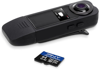 PNY 64GB PRO Elite™ High Endurance C10 U3 V30 A2 microSDXC – Up to 17.2K Continuous Recording Hours, Up to 100MB/s Read, 4K UHD, Full HD, UHS-I, Surveillance, Home Security, Dash Cam, 3-Pack
