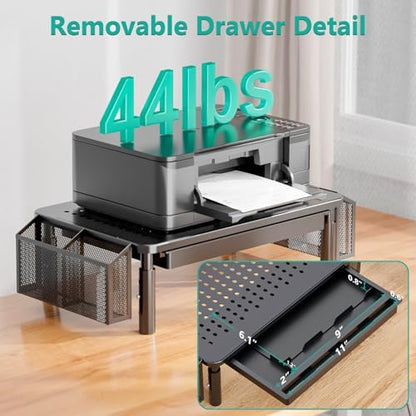 WALI Computer Monitor Stand with Storage and Pen Holder