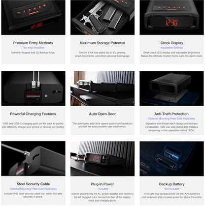 VAULTEK DS2e Smart Station™ Essential Model with Digital Keypad + Auto Open Drawer + Charging Ports