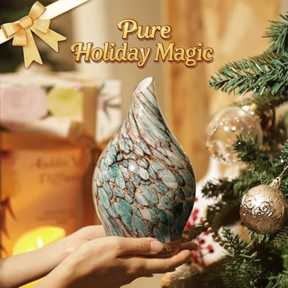 Porseme Essential Oil Diffuser 150ml Handmade Glass Diffuser 6H Runtime