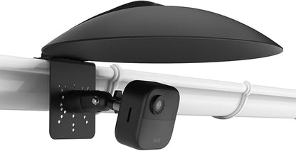 HOLACA Universal Gutter Mount and Sun Rain Shade Cover for All Outdoor Security Camera with 1/4 Screw, Shield Compatible with Ring, Blink, Google Nest, Eufy, Arlo, WYZE, Tapo (Security Camara)