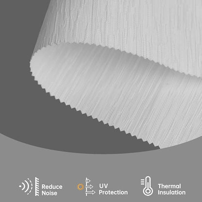 Motorized Blinds with Remote, Light Filtering Smart Blinds for Windows Automatic Roller Shades Compatible with Alexa, Motorized Shades Customized for Living Room Home Office (Jacquard White)