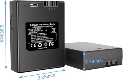 Rechargeable Battery for eufy Security Video Smart Lock S330, S230, S231, E330, E31,10500mAh Battery Compatible with eufyCam S4 and Smart Drop
