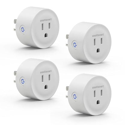 Smart Plug, WiFi Plugs Work with Alexa & Google Assistant, Smart Outlet with Timer & Group Controller, WiFi Outlet for Home, No Hub Required, ETL & FCC Certified, 2.4GHz WiFi, 16A, 4 Pack