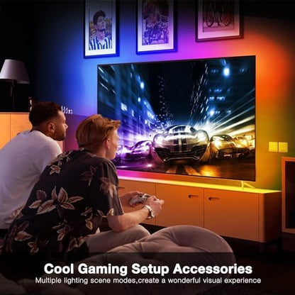 DAYBETTER Smart WiFi Led Lights, Phone App Controlled, Compatible with Alexa and Google Assistant, Timer Schedule, RGB Strip Color Changing Décor for Bedroom Party Kitchen, 25ft