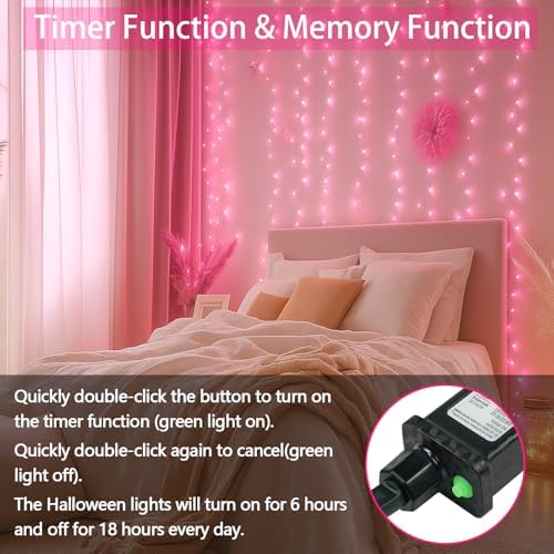 200 LED Connectable String Lights, 66FT Christmas Lights Outdoor Indoor
