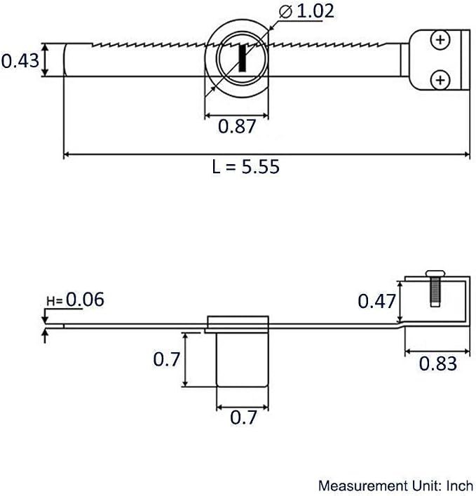WOOCH Sliding Glass Door Ratchet Lock with Chrome Finish, Keyed Alike Showcase Display - 2 Pack