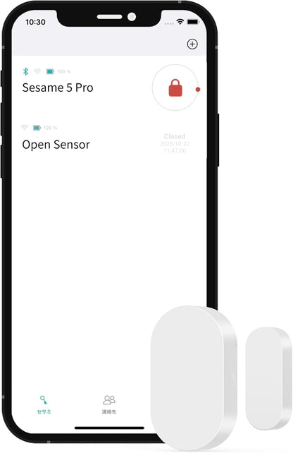 Sesame Open Sensor, Smart Home Security, Door, Window, Sensor with Auto-Lock Support, Smart Lock (White)