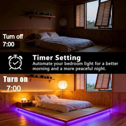 DAYBETTER Smart RGB Led Strip Lights, 150ft Led Lights for Bedroom with App Control, Multicolor Changing Led Light Strips Apply for Home Decor, Living Room, Kitchen, Home Party Decoration