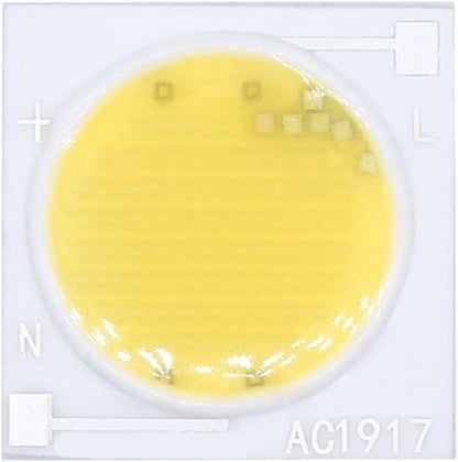 1pcs LED COB Ceramic Chip AC 220V 12W 15W 20W 30W 50W Smart IC Lighting Led DIY Beads for Led Buld Spotlight Warm and Cold White(Cold White,20W 1919mm 220V)
