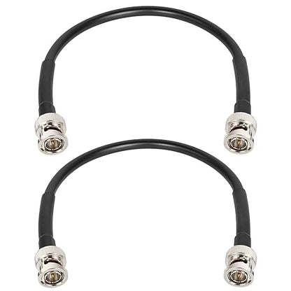 XRDS -RF 12G SDI Cable 1FT 2PCS, SDI Video Cables 3G/6G/12G 75ohm BNC Male Cable Supports HD-SDI/3G/6G-SDI/4K/8K for Video Security Camera SDI Converter