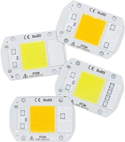 5pcs A Lot 50W AC220V LED COB Chip Engine Smart IC Chips for DIY LED Floodlight Spotlight Lamp(Warm White 3000k)