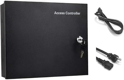 4 Doors RFID/Password Door Lock System Smart Access Control Keyless Entry Systems Keypad Reader Electric Magnetic Lock 110V Power Supply Box (Phone APP Remote Open Door)