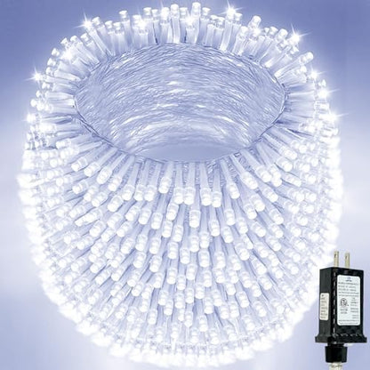 500 LED String Lights, 180FT Super-Long Christmas Lights Outdoor Indoor