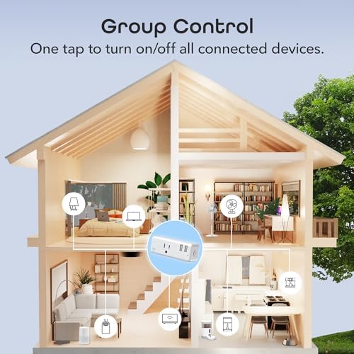 Geeni Switch + Charge Smart Wi-Fi Plug, 2 USB, Energy Saving, App Control