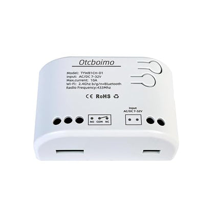 Smart WiFi Wireless Relay Switch Module, Tuya 1CH AC/DC 7-32V/ USB 5V Smart Life Remote Control, Dry Contact Momentry Switch Compatible with Alexa and Google Home