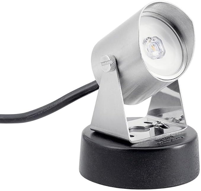 Kichler Landscape LED 6 Watt 2700K 12 Volt Submersible Accent Light in Stainless Steel, 16027SS27