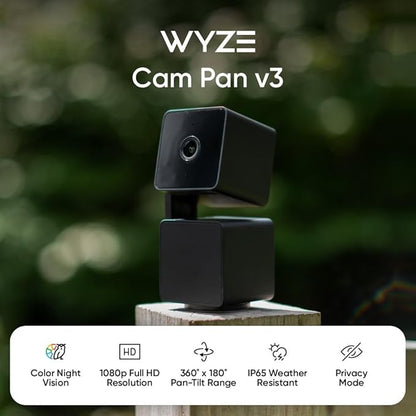 WYZE CAM PAN V3 Security Camera - Black