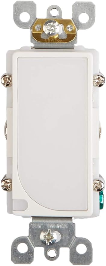 Leviton 120V AC Decora LED Full Guide Light, 6527-W, White