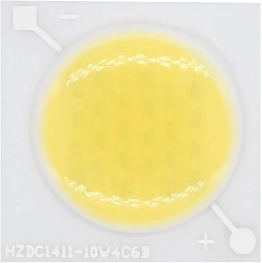 10pcs 12V LED COB Ceramic Chip 10W Beads Smart IC Lighting DIY Beads High Power for Led Spotlight LED Bulb Lamp Repair White(10W Cold White)