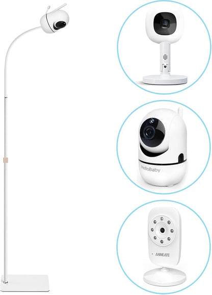 AISVAN Adjustable Height Baby Monitor Floor Stand Holder for Hellobaby HB6560/HB6550 HB65/HB66/HB248 Baby Monitor and Also Compatible with The Nanit Pro Smart Monitor & Flex Stand