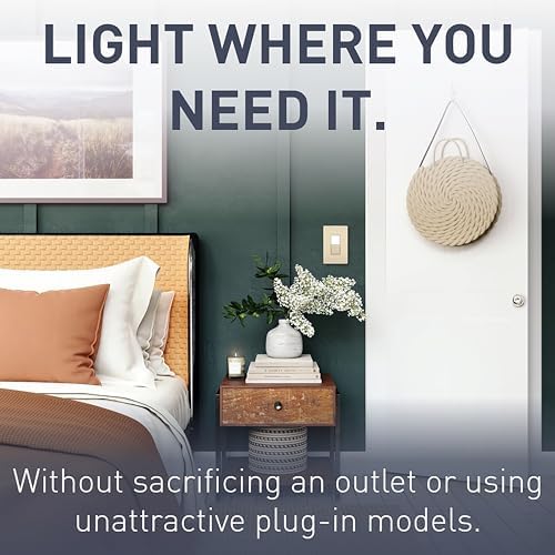 Legrand radiant 15 Amp Combination LED Night Light 3-Way Switch Ivory