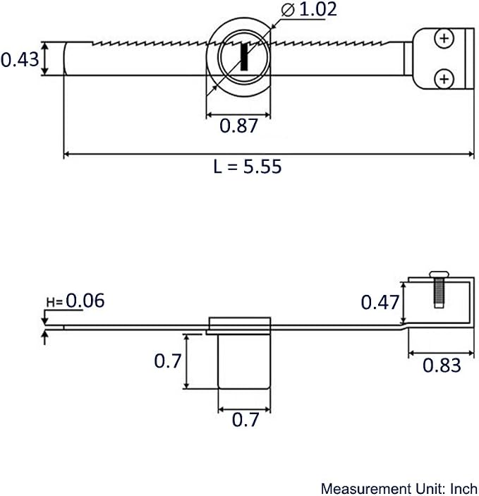 WOOCH Sliding Glass Door Ratchet Lock with Chrome Finish, Keyed Alike Showcase Display - 8 Pack