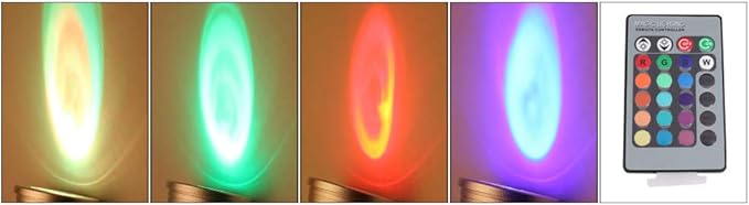 Mengjay 4 Pcs Dimmable E27 3W Led Bulb RGB LED Spotlight Smart Led Lamp with Remote