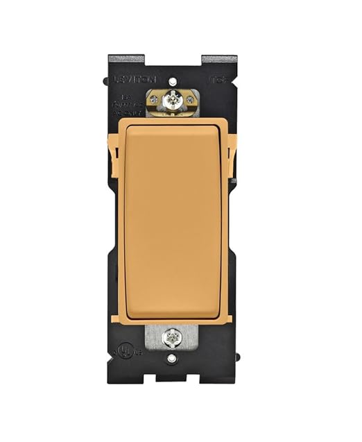 Leviton Renu Switch for 4-Way Applications, 15A-120/277VAC, RE154-TC, Toasted Coconut