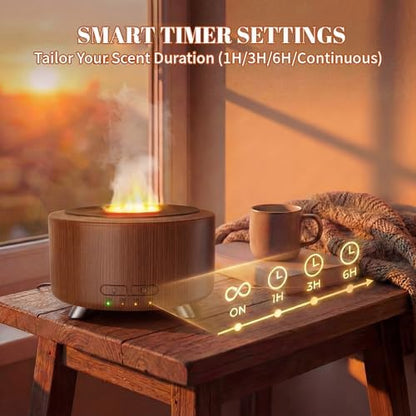 500ML Retro Vinyl Essential Oil Diffuser for Home