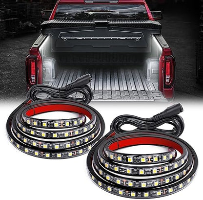 GOOACC Truck Bed Light Strip 2PCS 60" 180 LEDs White Lighting